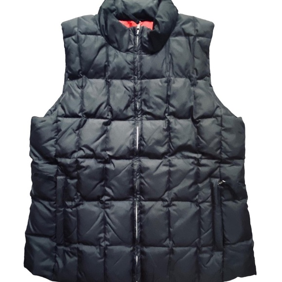 Women’s GAP Black Down Fill Puffer Quilted Vest Large - Picture 1 of 4